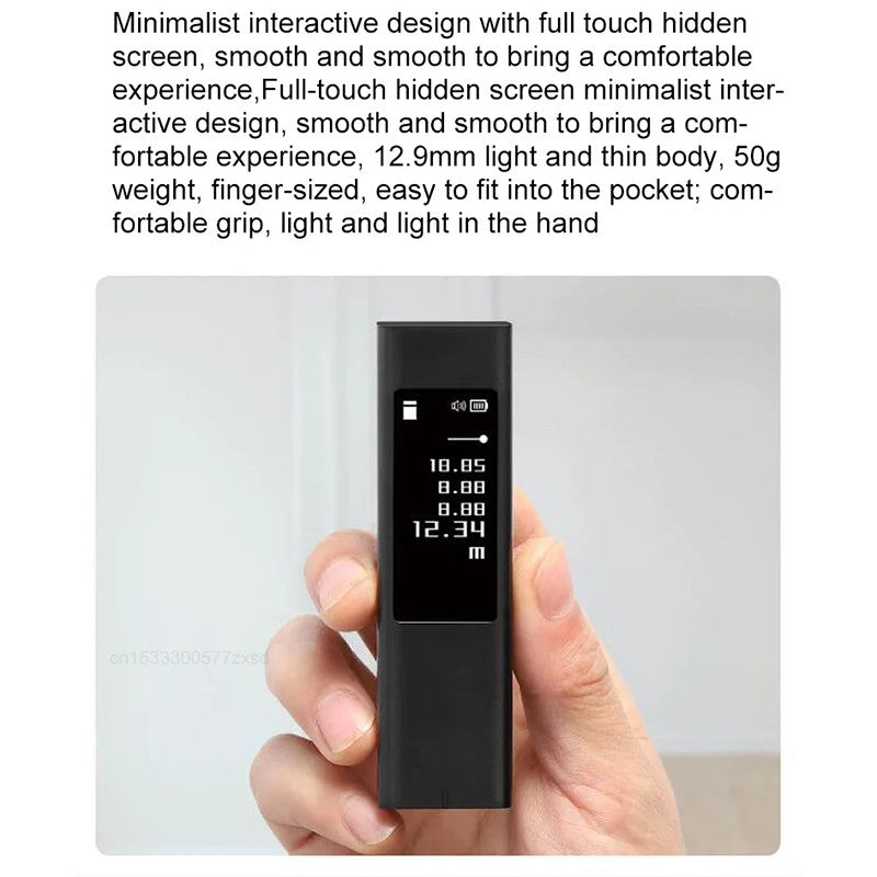 XIAOMI YOUPIN DUKA LS5 Laser Rangefinder Distance Meter OLED Touch Screen 40M Electronic Digital Ruler XIAOMI YOUPIN DUKA LS5 Laser Rangefinder Distance Meter OLED Touch Screen 40M Electronic Digital Ruler